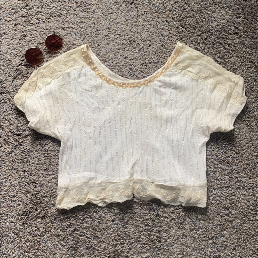 Free People Boho Crop Top